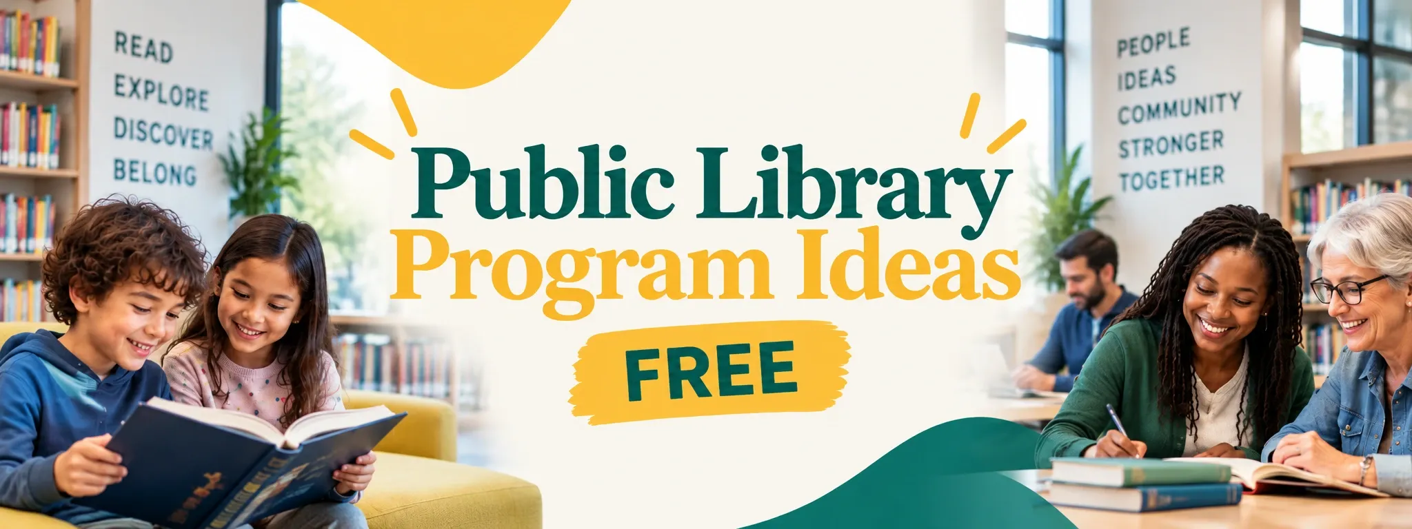 Free public library program ideas for adults and kids